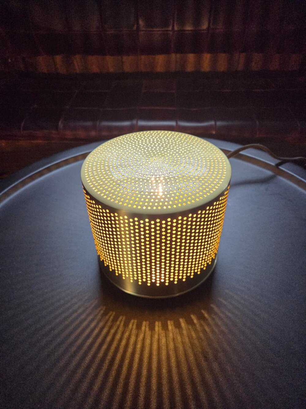Article Perforate Table Lamp - Brass